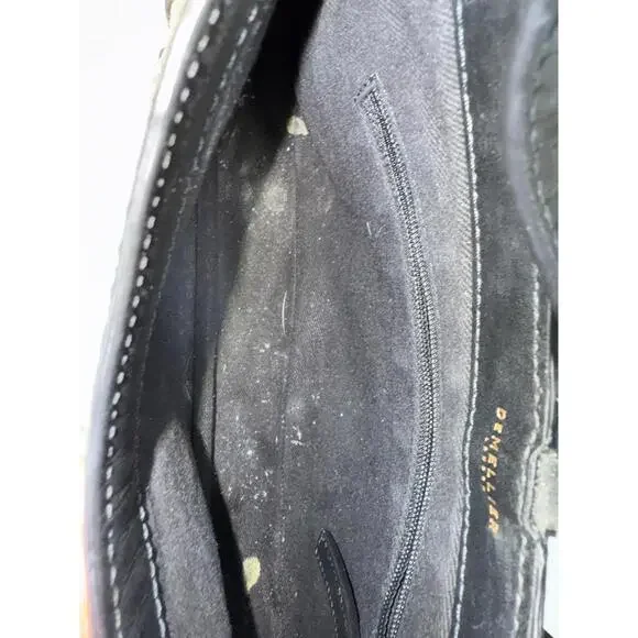 DeMellier Beige and Black Tokyo Handbag As-is Condition - Picture 13 of 15